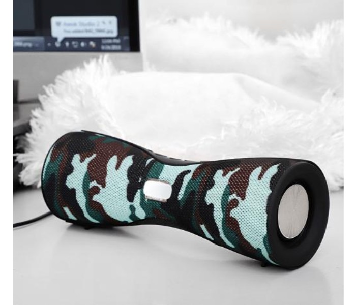 BlueTune Rechargeable Portable Wireless Stereo Speaker with Built in Support FM Radio, USB and TF Card BTWS5 Multicolor - Zoom Image 3