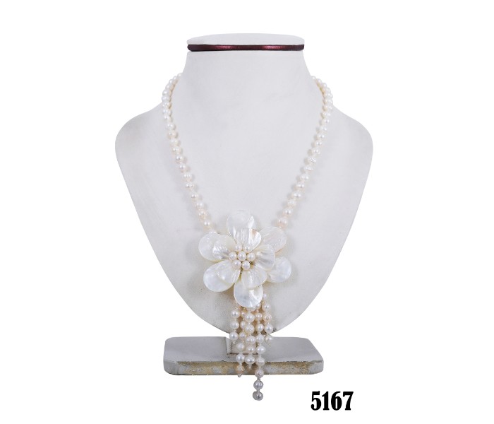 Netra Pearl 5167 Madira Pearl Necklace White - Zoom Image