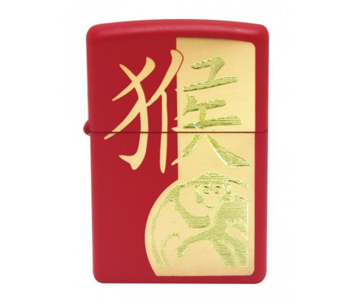 Zippo 28955 Year of The Monkey Lighter Red and Gold - Zoom Image 4