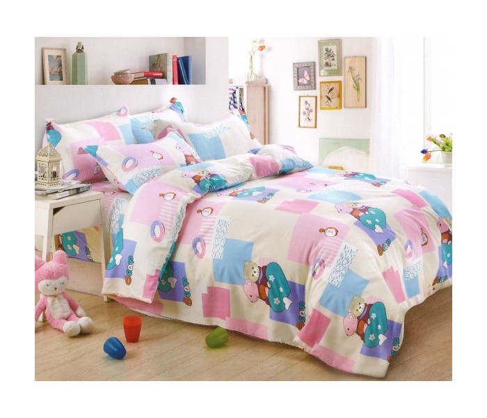 OKKO OK33843 Single Quilt, Bedsheet with Pillow Cover Multicolor - Zoom Image 1