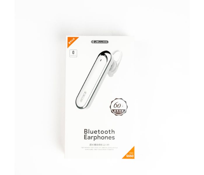 Jellico S550 Bluetooth Earphones White - Zoom Image 2