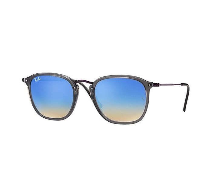 Ray-Ban RB2448N/62554O/51 Square Gray Frame & Blue Colour Mirrored Sunglasses for Unisex - Zoom Image