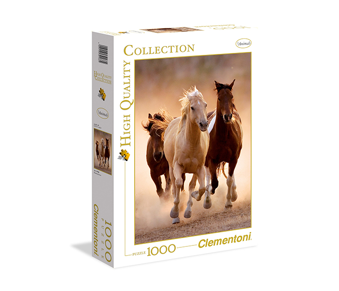 Clementoni 39168 High Quality Collection Running Horses Adult Puzzle - 1000 Pieces - Zoom Image 2