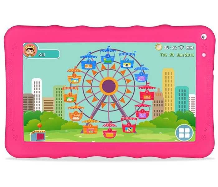 Wintouch K93 Kids Tablet 9 inch, Android 4.4, 8GB, 512MB DDR3, WiFi, Quad Core, Dual Camera, Pink - Zoom Image 1