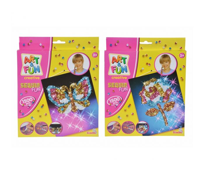 Simba 6374173 Art & Fun Sequin Flower & Butterfly - Zoom Image 3