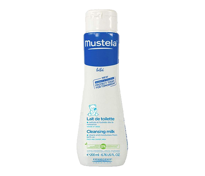 Mustela N23593542A Face and Diaper Area Cleansing Milk - 200ml - Zoom Image