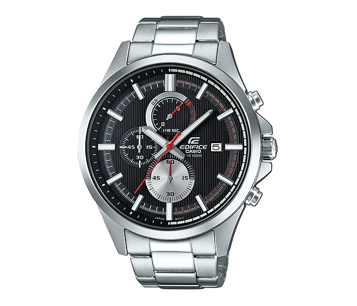 Casio Edifice EFV-520D-1AVUDF Mens Analog Watch Silver and Black - Zoom Image