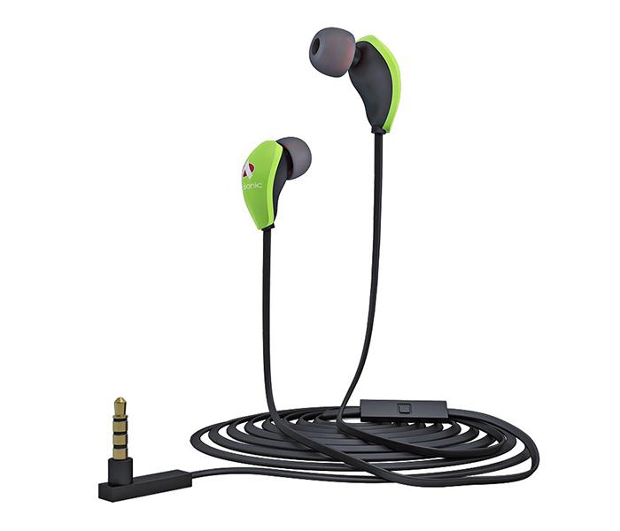 Audionic Curve Stereo Earphone - Green - Zoom Image 3