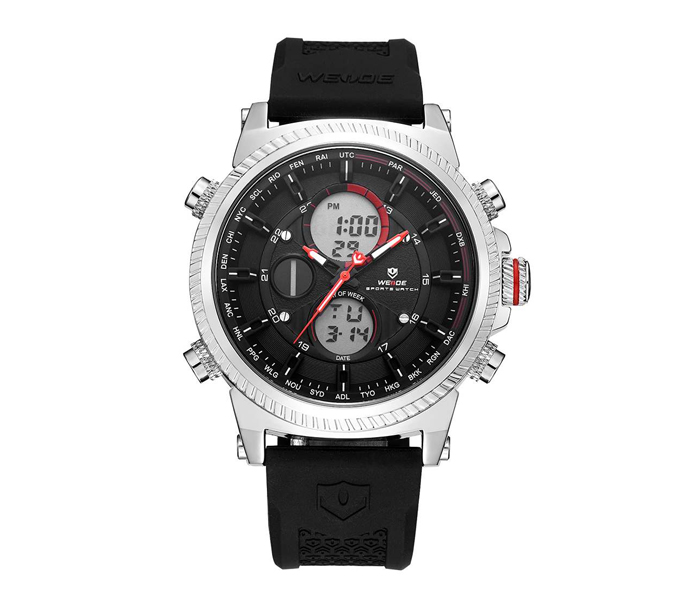 Weide WH-6403PU Analog and LCD Digital Watch Black and Silver - Zoom Image 1