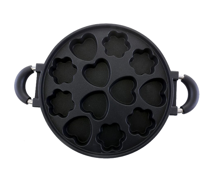 Royalford RF5780 Dai Cast Aluminum Muffin Plate - 28cm, Black - Zoom Image 3