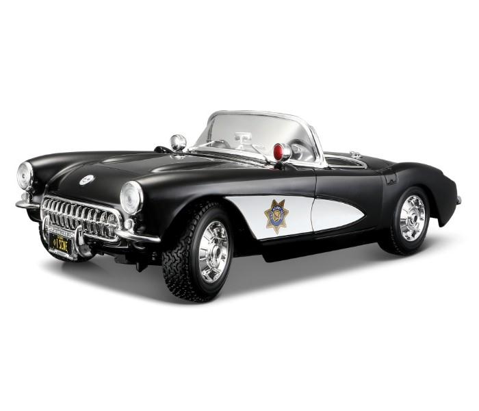 Maisto 31380  Special Edition 1:18 - 1957 Chevy Corvette Police Black - Zoom Image