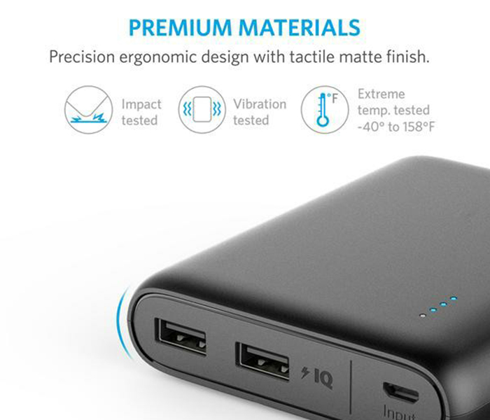 Anker A1215H11 13000mAh Powercore Universal Powerbank - Black - Zoom Image 4