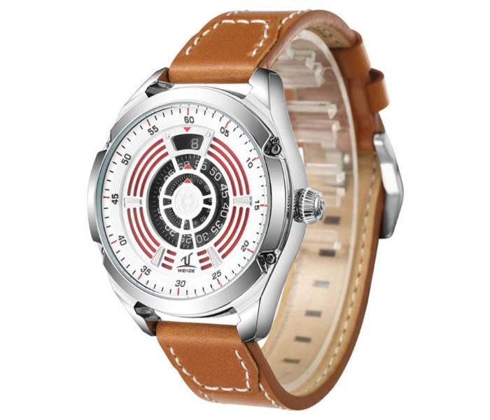 Weide UV 1701LB Mens Analog and Complete Calendar Watch Brown - Zoom Image 1