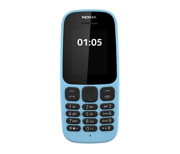 Nokia 105 Single Sim Mobile Phone - Blue - Zoom Image 4