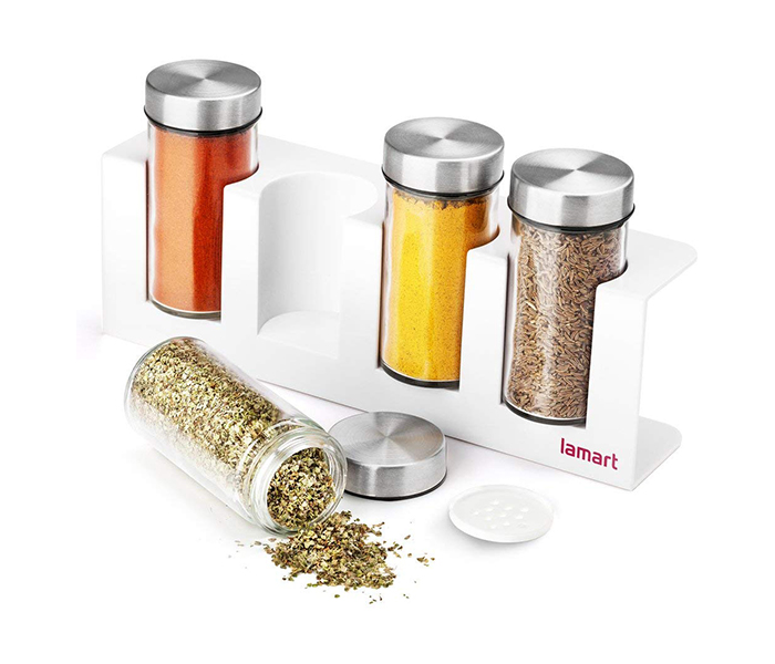 Lamart LT7018 Rack 4 Pieces Spice Jar Set - Zoom Image 2