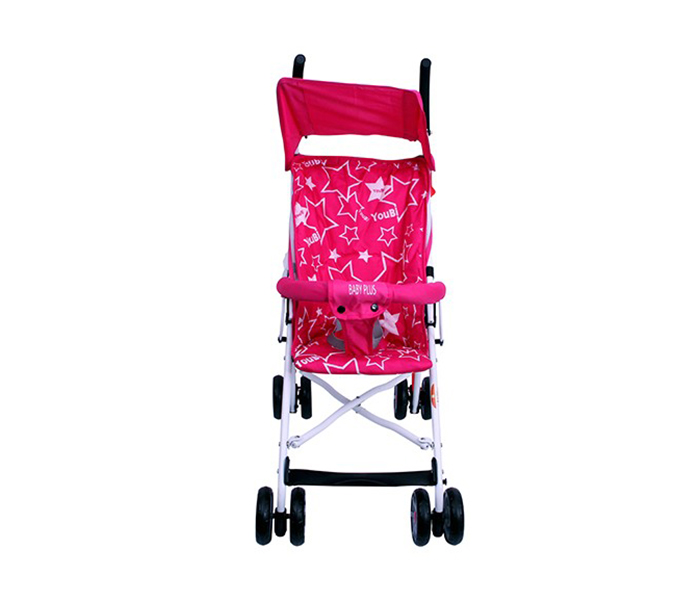 Baby Plus BP7866 Baby Stroller Buggy with Sunshade Canopy - Rose & Red - Zoom Image 3