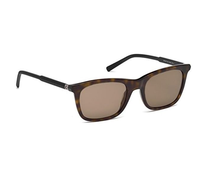 Mont Blanc MB 607S 52J Square Dark Havana & Black Frame and Brown Mirrored Sunglasses for Unisex - Zoom Image 4