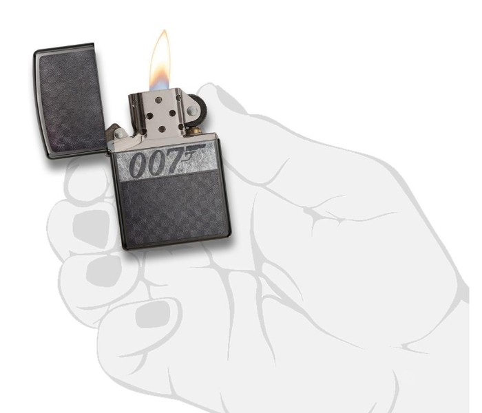 Zippo 29564 Regular Iced James Bond Lighter Grey - Zoom Image 1