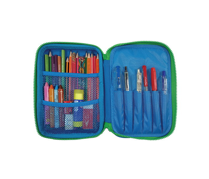 Smily Kiddos SK11001004 Double Compartment Pencil Case - Blue - Zoom Image 3