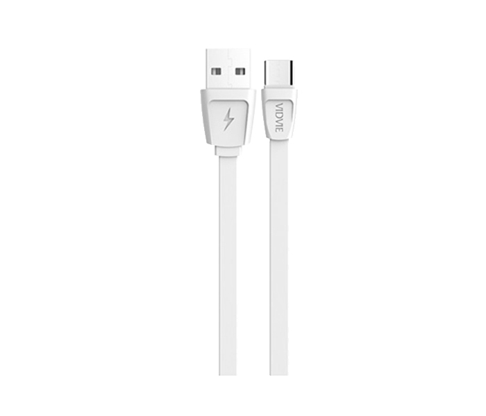 Vidvie CB-408 Data Cable for Smartphone - 1 Meter, White - Zoom Image 3