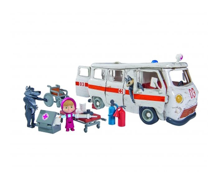 Simba 9309863 Masha Ambulance Play Set - Zoom Image 1