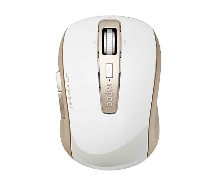 Rapoo 3920P 5.8Ghz Wireless Laser Mouse with 4D Scroll Wheel - Gold 10225 - Zoom Image 5