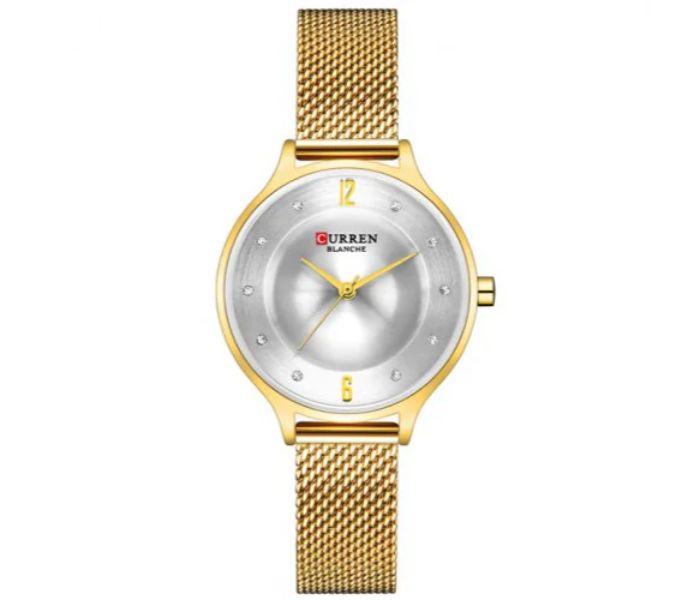 Curren 9036 Analog Quartz Watch For Women Gold - Zoom Image 3