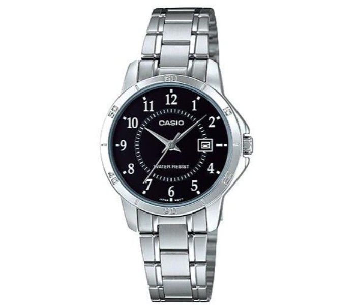 Casio LTP-V004D-1BUDF Womens Analog Watch Silver and Black - Zoom Image