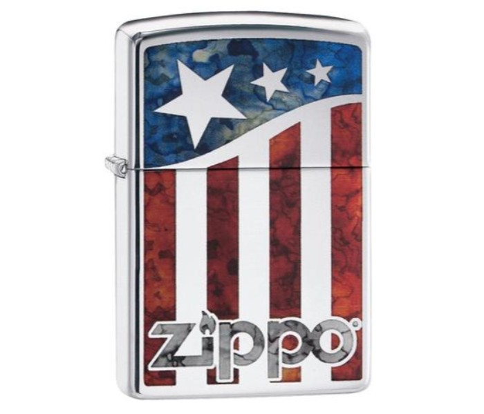 Zippo 29095 US Flag Lighter Silver - Zoom Image 1