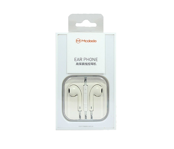 Mcdodo HP-0543 1.2m High Definition Earphone - White - Zoom Image 6