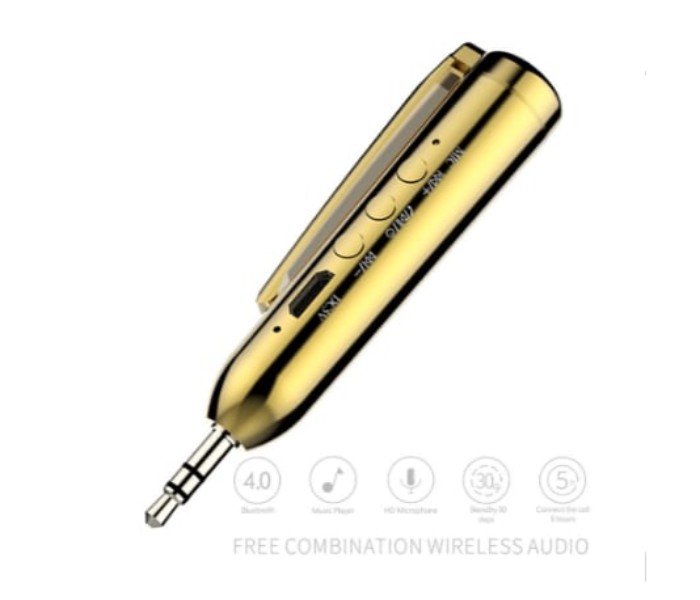 JH Universal 3.5 mm Jack Bluetooth Pen Car Aux Audio Music Receiver Bulit-In Mic Handfree, MP-S100 Assorted - Zoom Image 1