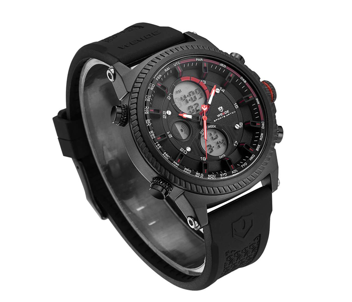 Weide WH-6403PU Analog and LCD Digital Watch Black and Red - Zoom Image 2