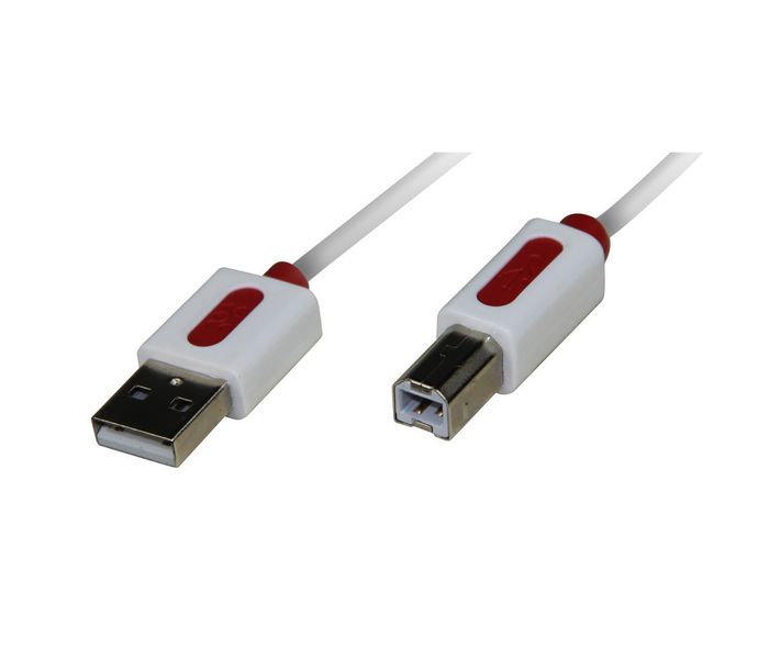 Promate Linkmate-U1 High-Speed Type-A to Type-B USB 2.0 Cable, White - Zoom Image 4