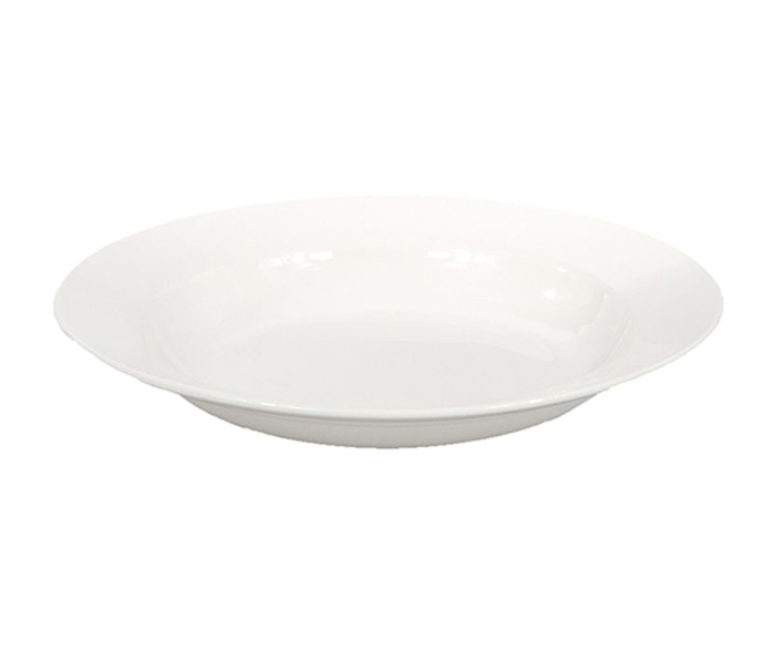 Royalford RF8762 6-inch Porcelain Round Deep Plate - White - Zoom Image