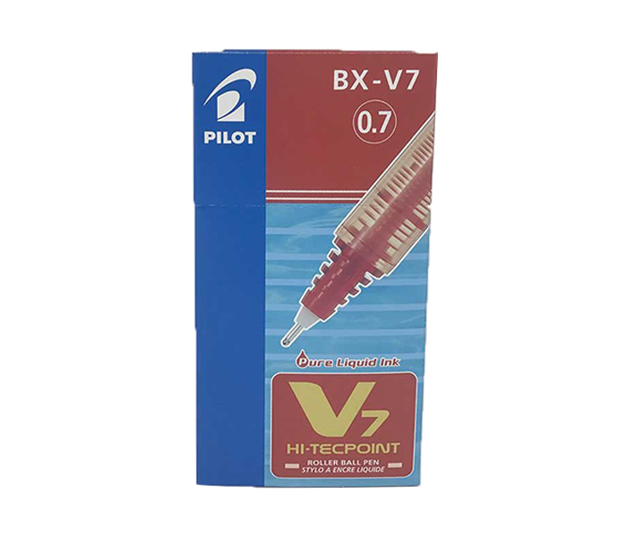 Pilot BX-V7 Hi-Tecpoint Rollerball Pen - Red, Pack of 12 - Zoom Image 2