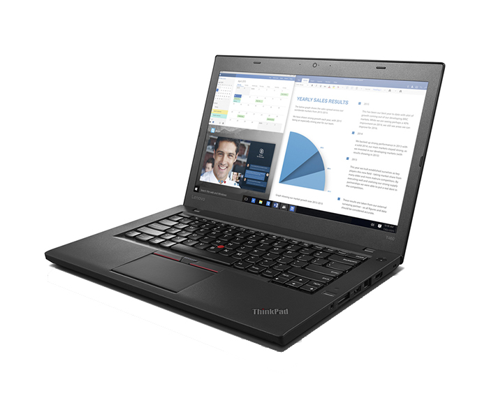 Lenovo T460 14-inch Display Intel Core i7-6600U 512 SSD HDD 8GB RAM NoteBook Laptop - Black - Zoom Image 2