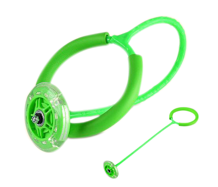 Children Bouncing Single Leg Football With LED Jumping Ball For Kids 1Pc - Green - Zoom Image 2