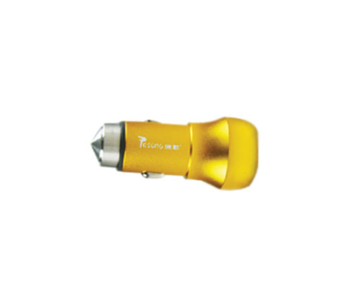 Geepas GCC4708 Car Charger with Double USB - Gold - Zoom Image