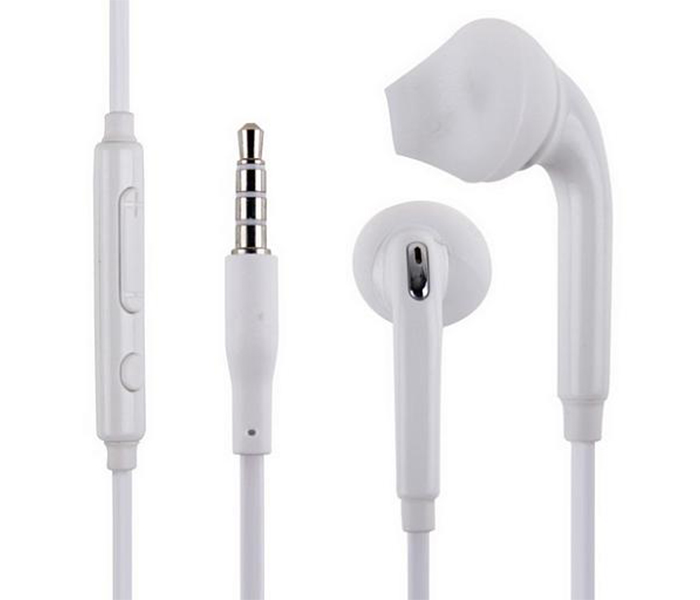 S6 In-Ear Headset With Remote & Mic - White - Zoom Image 2