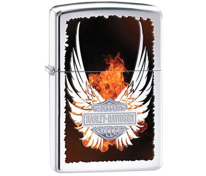 Zippo 28824 250 Harley Davidson Wings Lighter Silver - Zoom Image 3