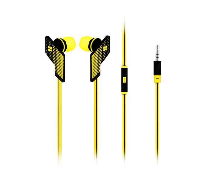 Promate Swank Ergonomic Comfort Fit Stereo Headset with Noise Isolation, Yellow - Zoom Image 6