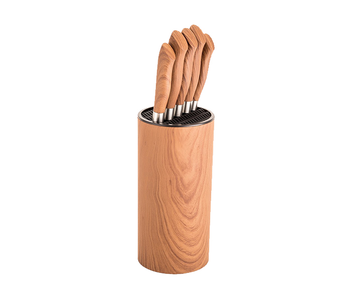 Royalford RFU9041 6 Pieces Wooden Knives Set - Brown - Zoom Image 2