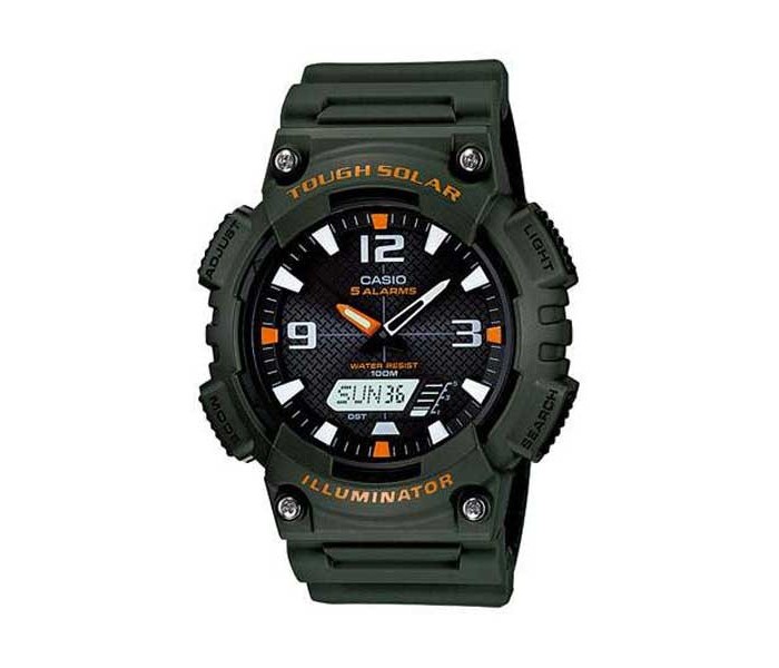 Casio AQ-S810W-3ADF Mens Sports Analog and Digital Watch Green and Black - Zoom Image