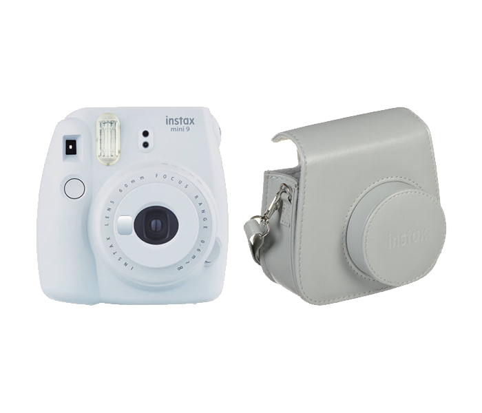 Fujifilm Instax Mini 9 Instant Camera with PU Leather Bag - Smoky White - Zoom Image 7