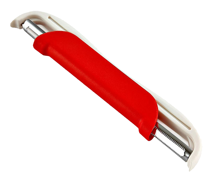 Royalford RF7134 Stainless Steel Peeler - Red & Silver - Zoom Image 3