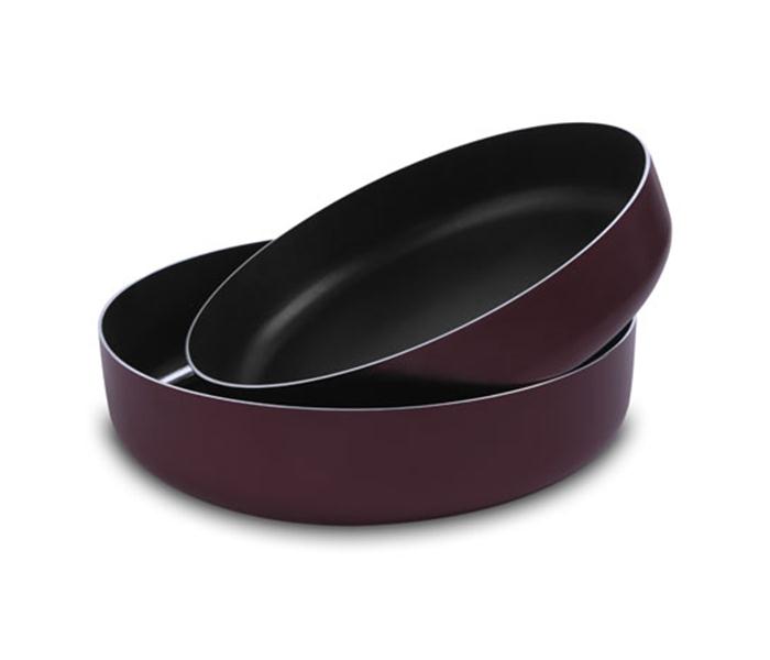 Royalford RF7429 Round Baking Tray Set - Brown, 2 Pieces - Zoom Image 1