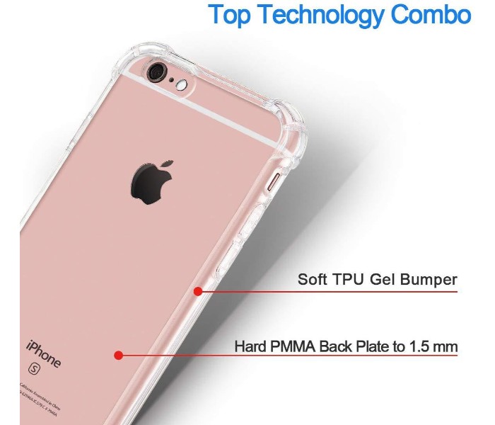 Shockproof Silicone TPU Transparent Back Case For iPhone 6 and 6S SHTC92 Clear - Zoom Image 5