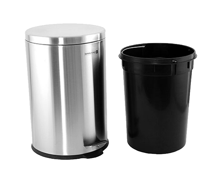 Royalford RF5128 20 Litre Stainless Steel Pedal Bin - Silver & Black - Zoom Image 2