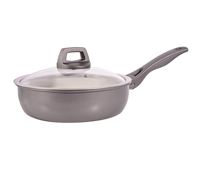 Royalford RF5994 24 cm Platinum Ceramic Coating Induction Based Sauce Pan with Lid - Zoom Image 1