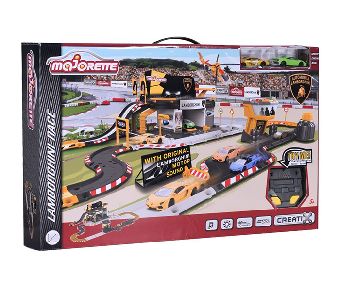 Majorette 212050004 Creatix Lamborghini Race Playset with 2 Cars - Zoom Image 4